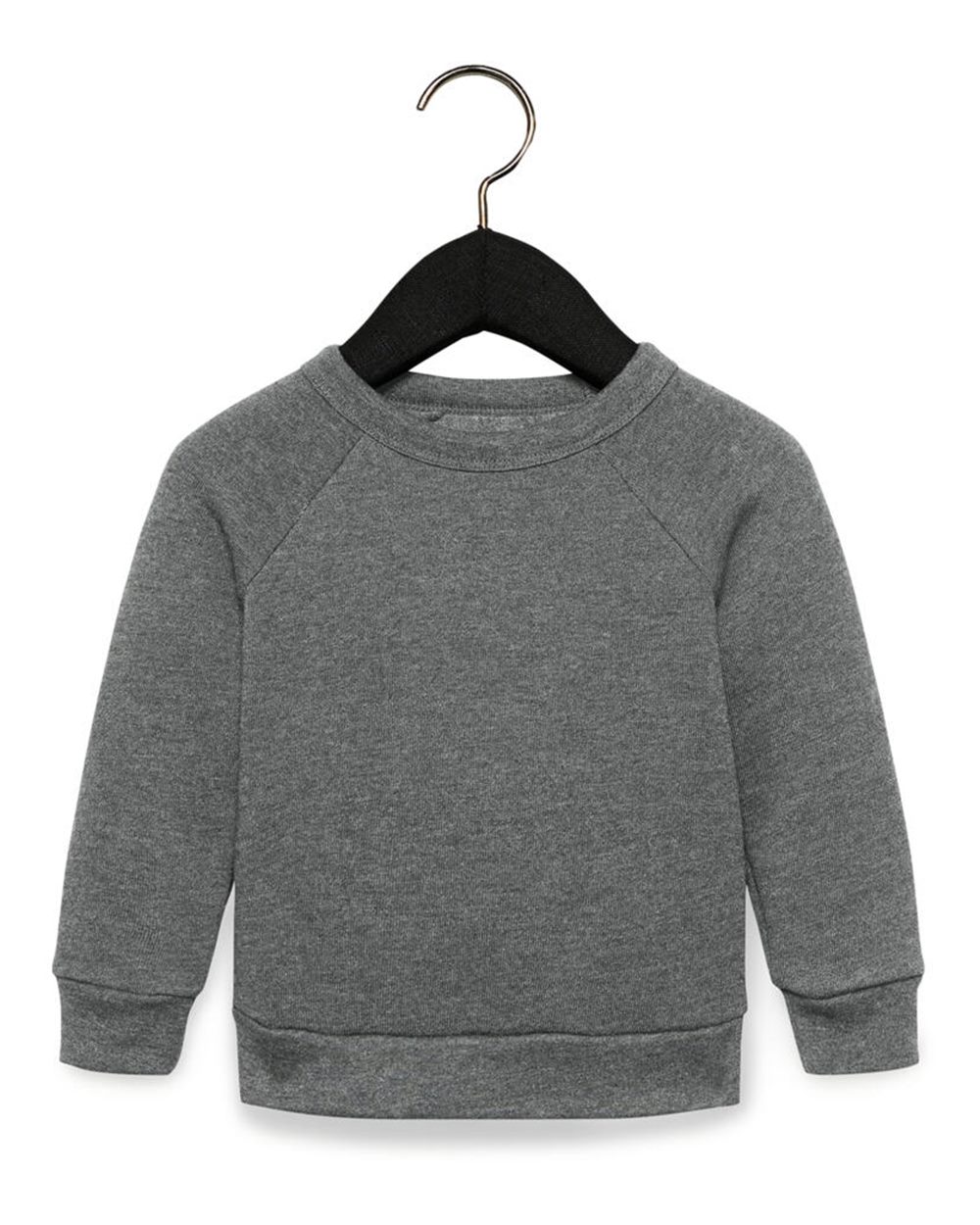 Bella + Canvas 3901T Toddler Sponge Fleece Crew in Deep Heather size 3T | Cotton/Polyester Blend