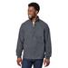 North End NE713 Men's Aura Sweater Fleece Quarter-Zip in Carbon/Carbon size XL | Polyester