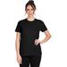 Next Level 6600 Women's CVC Relaxed T-Shirt in Black size Small | 60/40 cotton/polyester