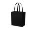 Port Authority BG426 Cotton Over-the-Shoulder Tote Bag in Deep Black size OSFA | Canvas