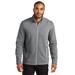 Port Authority F422 Network Fleece Jacket in Grey Heather size 4XL | Cotton/Polyester Blend