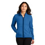 Port Authority L110 Women's Connection Fleece Jacket in True Blue size Small | Polyester fleece