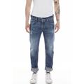 Straight-Jeans REPLAY "Groover" Gr. 32, Länge 30, blau (medium blue) Herren Jeans Straight Fit