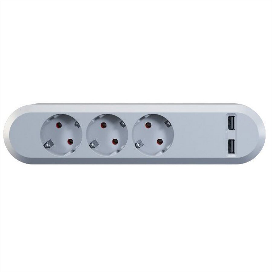 BACHMANN SMART 3x Schutzkontakt 2x USB Charger, 5VDC 3,1 A , weiß Image