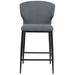 Cabo Mid-Century Modern Upholstered Wingback Bar/Counter Stool (29"/26")