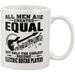 White Coffee Mug For Men Guitar Lovers From Her Wife All Men Are Created Equal Only Electric Guitar Players Are Cool Guitar Gifts 11 15oz Ceramic Cup Gifts For Men Music Lovers On Birthday