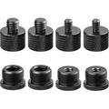 Mic Stand Adapter Set 8 Pcs Mic Thread Adapters-5/8 Female to 3/8 Male and 3/8 Female to 5/8 Male 5/8 Female to 1/4