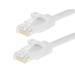 Monoprice Cat6 Ethernet Patch Cable - 10 Feet - White (12 pack) Snagless RJ45 Stranded 550MHz UTP Pure Bare Copper Wire 24AWG - Flexboot Series