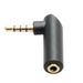 3.5mm Angle Male to Female Audio Adapter 90 Degree Right Angle Sterero Jack Plug