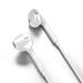 Audio Wired Sport Earbuds In-Ear Headphones Line-in Microphone for Audio Output Devices White