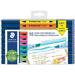 Staedtler Double-ended Highlighter Pens - Chisel Brush Marker Point Style - Assorted Water Based Ink - 10 / Pack | Bundle of 5 Each