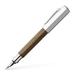 Faber-Castell Ondoro Smoked Oak Fountain Pen - Extra Fine