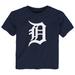 Toddler Navy Detroit Tigers Team Crew Primary Logo T-Shirt