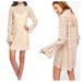 Free People Dresses | Free People Simone Lace Long Sleeve Swing Mini Dress/Xs | Color: Cream/Tan | Size: Xs