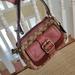 Coach Bags | Authentic Coach Bag C04u-7061 Signature Suede Leather Handbag Fall 2004. | Color: Brown/Pink | Size: Os