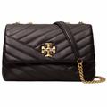 Tory Burch Bags | Kira Chevron Leather Convertible Shoulder Bag Tory Burch | Color: Black/Gold | Size: 9"W X 6"H X 3 ½"D.