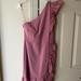 J. Crew Dresses | J Crew Nwt Lilac/Pink One Shoulder Ruffle Dress - Size 6 | Color: Pink/Purple | Size: 6