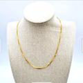 Madewell Jewelry | Madewell Minimalist Yellow Gold Tone Mini Circle Station Necklace | Color: Gold | Size: 15 In Length 3 In Ext.