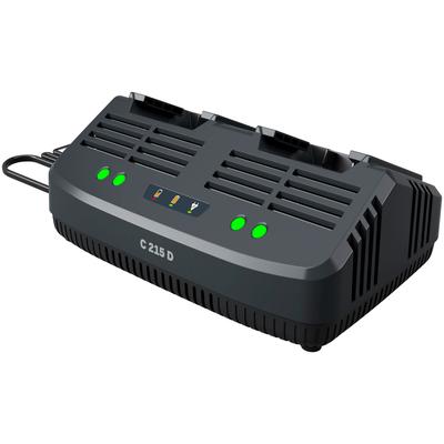 Akku-Ladestation STIGA GARDEN "C 215 D" Ladegeräte schwarz für Akkus aus der STIGA 100 und ALPINA 20 Volt Serie