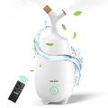 Humidifiers for Large Room 5L Ultrasonic Cool Mist Humidifier for Bedroom Cute Humidifier Ultra Quiet Top Fill Air Humidifier for Baby Plants with Essential Oil Diffuser and Remote Control, White