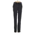 Madewell Jeans - Mid/Reg Rise Straight Leg Denim: Gray Bottoms - Women's Size 25 - Dark Wash