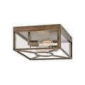 Hinkley Brixton Outdoor Flush Mount Glass/Plastic in Brown | 6 H x 12 W x 12 D in | Wayfair 18373BU