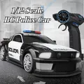 Voiture de Police Rc pour enfants jouet 1/12G véhicule télécommandé Simulation avec Radio