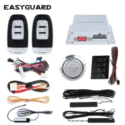 Easyguard-Système d'alarme de voiture PKE intelligent code de saut démarrage à distance