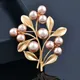 KIOOZOL – broche vintage en perles pour femme accessoire grande perle cadeau de remerciement pour