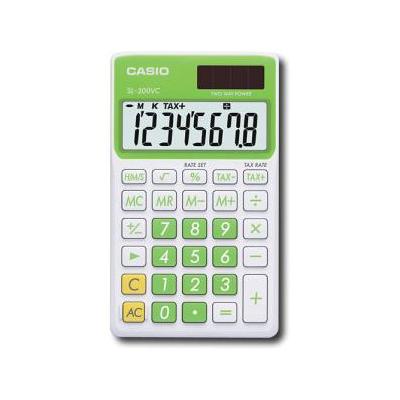 Casio Solar Wallet Calculator - Green