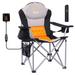 Heated Camping Chair, Heated Chair, Beach Chair, Folding Chair, Extra Wide & Thick Padding, Heavy Duty with Cooler