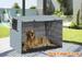 Fyeme Pet Kennel Cover Windproof Pet Kennel Cover Universal Privacy Pet Kennel Cage Covering Breathable Double Door Cloth Cover