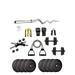 anythingbasic. PVC 16 Kg Home Gym Set with One 3 Ft Curl and One Pair Dumbbell Rods with Gym Accessories and Toning Tube