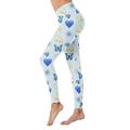haxmnou women s tights compression valentine s day print high waist pants yoga running fitness high waist leggings sky blue xl