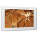 Vitaly Geyman 24x17 White Modern Wood Framed Wall Art Titled - Chestnut Leaves Duet I Brown