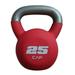 CAP 25lb Neoprene Coated Kettlebell Red