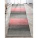 Well Woven Yaro Blush Pink Abstract Geometric Pattern Runner Rug 2x7 (2 3 x 7 3 )