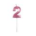 Birthday Candles Extended Big Number Candle Multicolor 3D Design Cake Topper Decoration For Any Celebration Thin Candle Holders