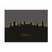 Michael Tompsett Nashville Tennessee Skyline Glow II Canvas Art