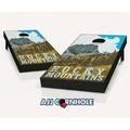 AJJCornhole 107-NP-RockyMountains Rocky Mountains Theme Cornhole Set with Bags - 8 x 24 x 48 in.