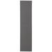 Chaudhary Living 2 x 28 Solid Charcoal Gray Geometric Rectangular Rug Runner