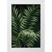 Nan 17x24 White Modern Wood Framed Museum Art Print Titled - Island Dream Palms I