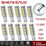 SHENKENUO 10PC T10 Wedge 1.2W Bulb Pure White LED Landscape Light 12V For Honda Malibu C05