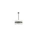 Serephina 25 inch crystal round pendant light in black