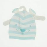 Pre-owned Cat & Jack Girls Blue | White Winter Hat size: *0-12 Months