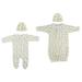 Bambini Layette Unisex Closed-toe Sleep & Play with Caps (Pack of 4 )