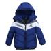 Kids Zipper Windproof Baby Coat Stripe Boys Girls Jacket Toddler Winter Hooded Boys Coat&jacket For 2-3 Years