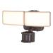 Merill Bronze Integrated LED Motion Sensor Dusk to Dawn Outdoor Security Flood Light