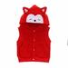 Kids Plush Coats Winter Warm Open Front Cardigans Toddler Baby Girls Boys Plush Gilets Cute Animal Ears Warm Sleeveless Hoodie Waistcoat Hooded Vest Cardigan Zipper Tank Tops 3-24 Months