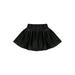 Toddler Baby Girl Pleated PU Skirt Kids Casual High Waist Faux Leather A-line Mini Dress